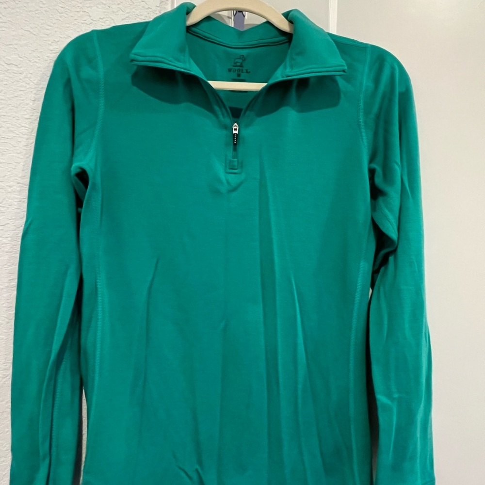 Woolx merino wool women’s half-zip sweater